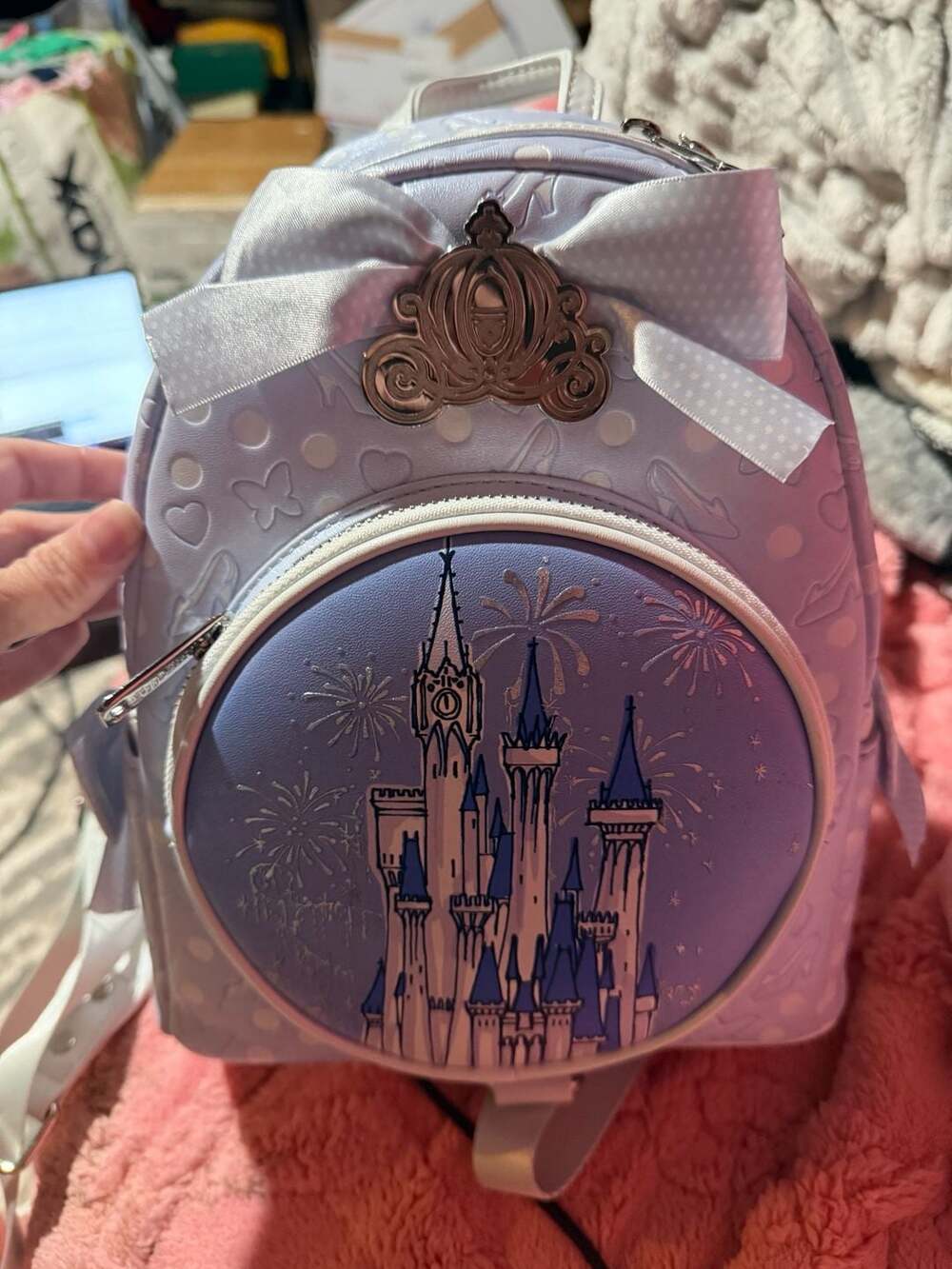 Disney Loungefly Cinderella Castle Mini Backpack New with Tags